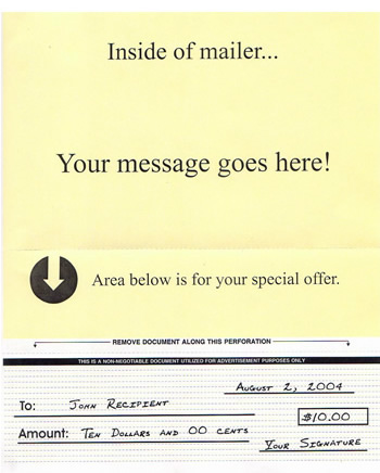 inside the telegram snap mailer