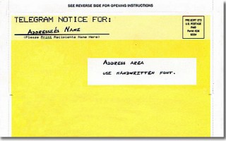 Telegram Style Snap Mailer Yellow